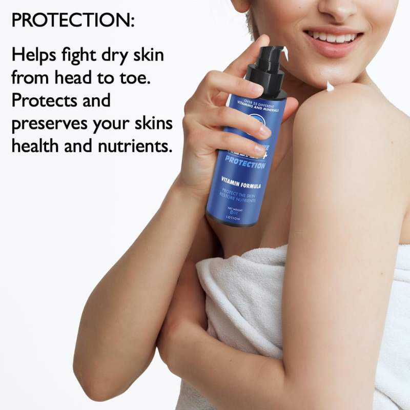 Helps to fight dry skin from head to toe and preserves your skins health