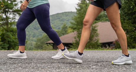 Women walking while wearing the OrthoSleeve Wellness Care Socks