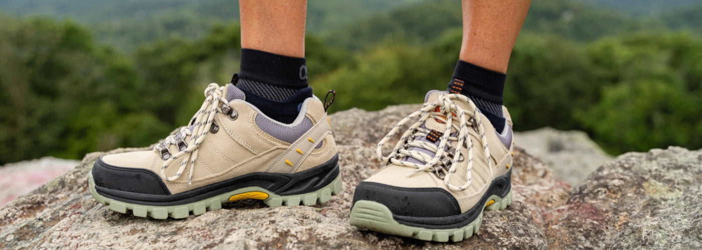 Person wearing the OrthoSleeve Plantar Fasciitis Sleeves