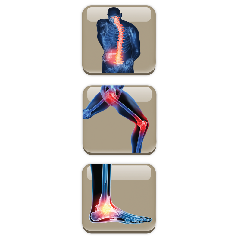 The AIRfeet Outdoor O2 Insoles target back, hip, knee and ankle pain.