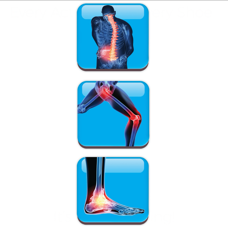 The AIRfeet Sport O2 insoles target back, hip, knee, and ankle pain.
