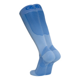 Product image of a pair of steel blue firm compression bracing socks