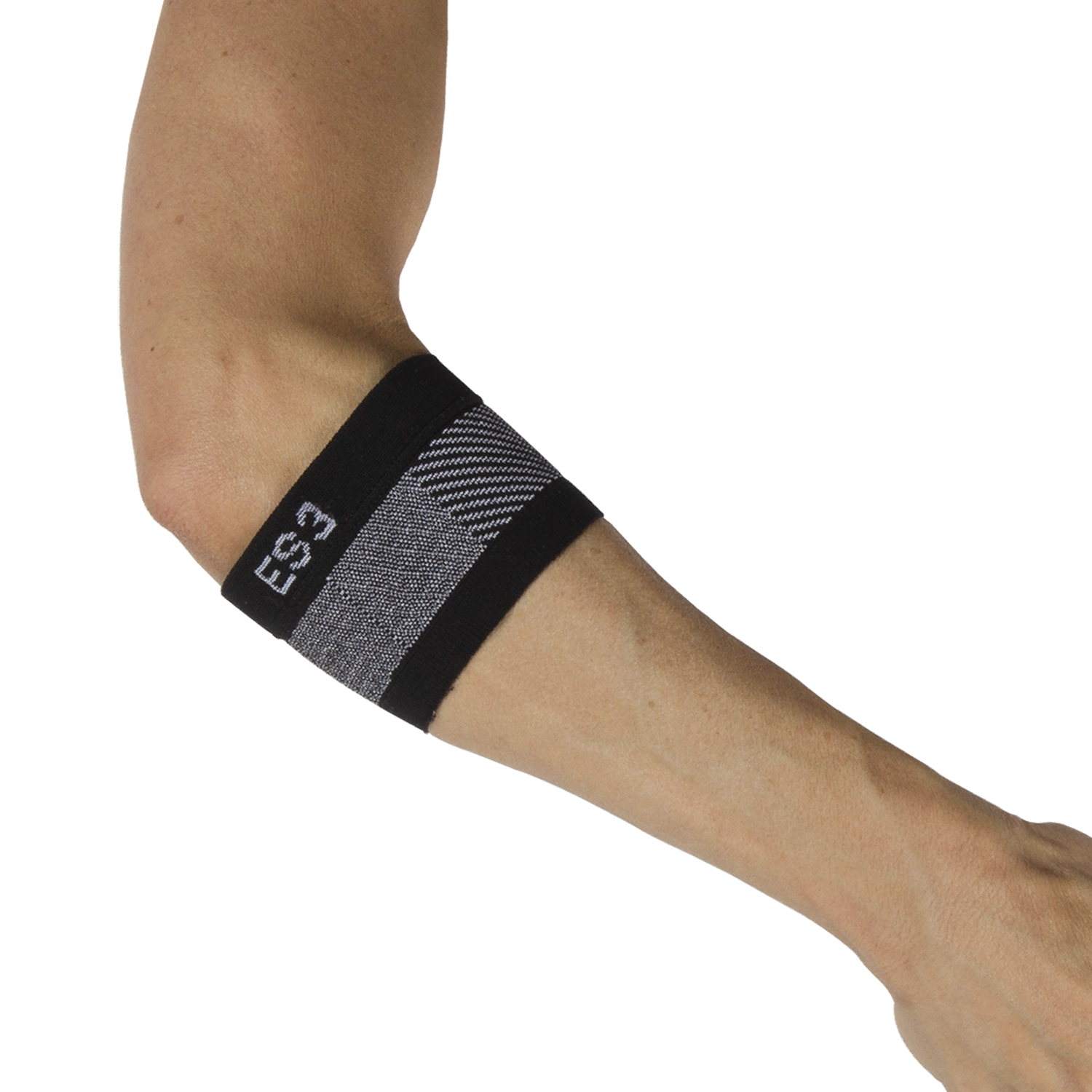 Person wearing the compression elbow brace