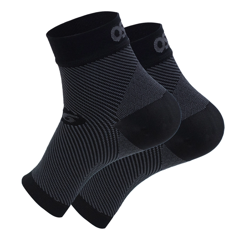Close up product photo of black Plantar Fasciitis Sleeves