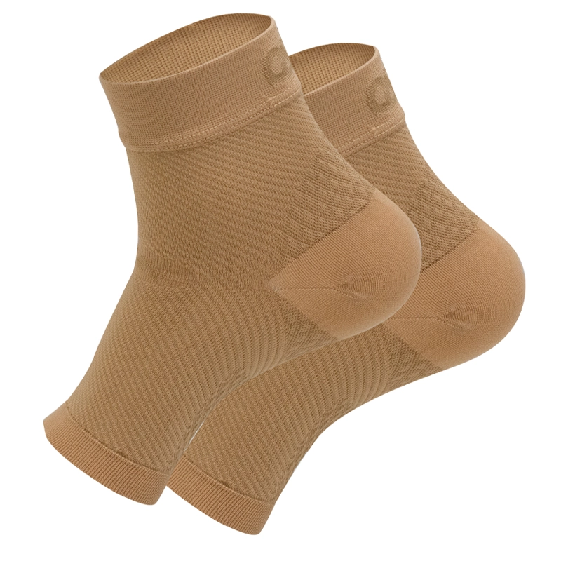 Close up product image of tan Plantar Fasciitis Sleeves