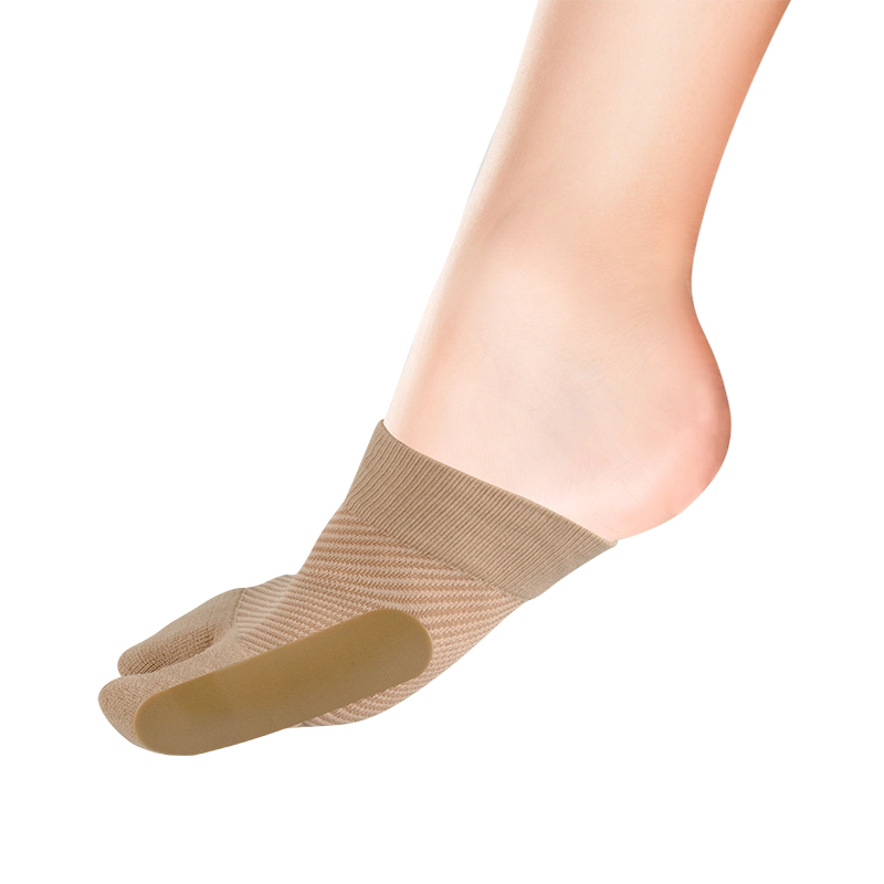 Product image of the HV3 Bunion Bracing Splint on a woman's foot