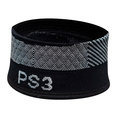 Close up image of the Patella compression bracing sleeve showing the thin yet durable material and compression zones.