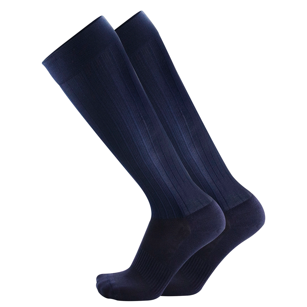 Product image of the Orthosleeve medical-grade compression socks in navy