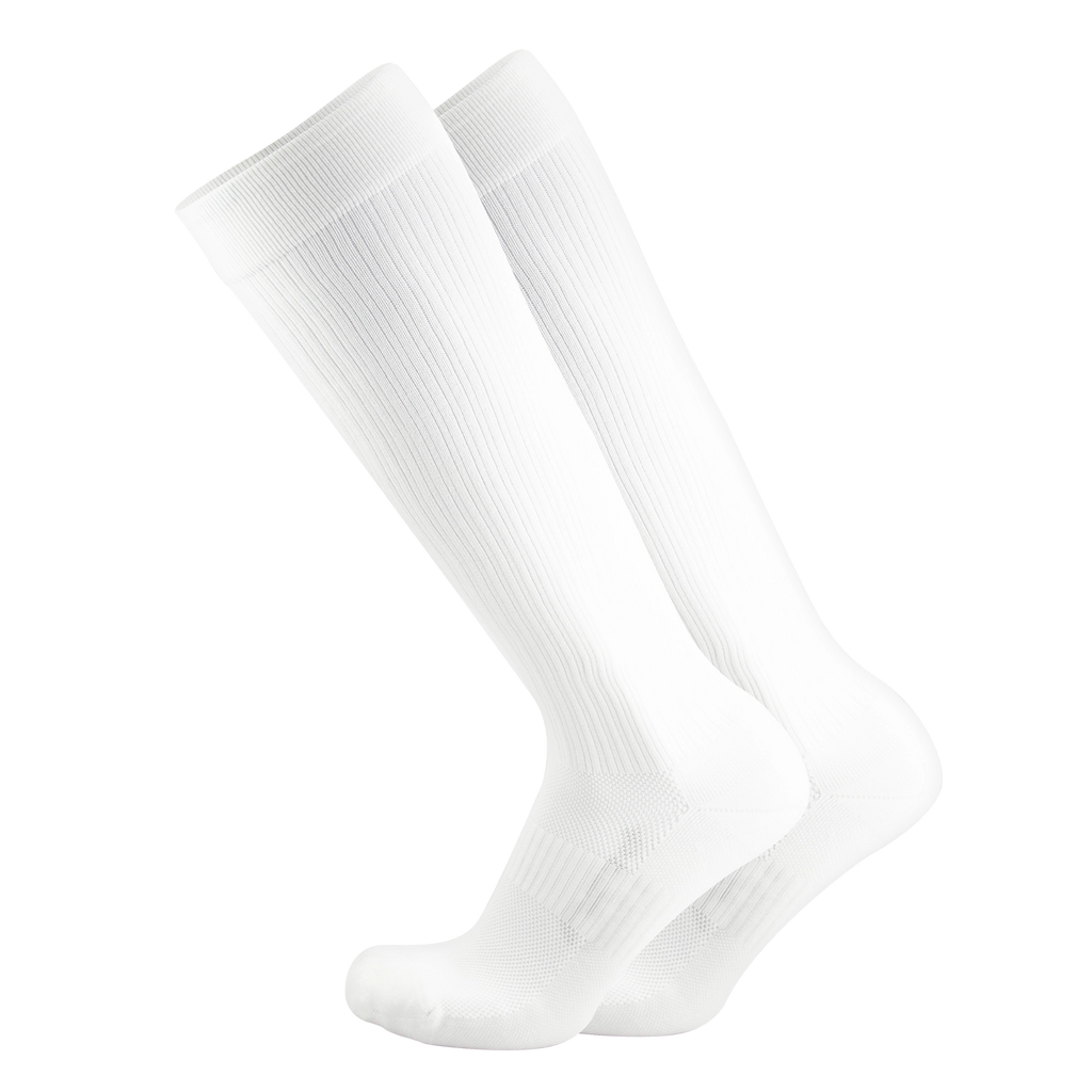 Product image of the Orthosleeve medical-grade compression socks in white