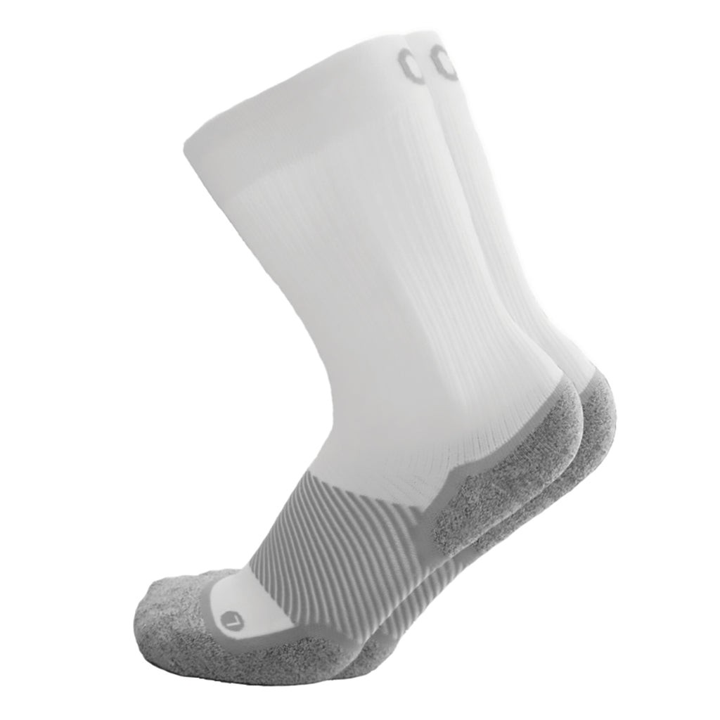 Wide Sock for Wide Shoes in White Crew