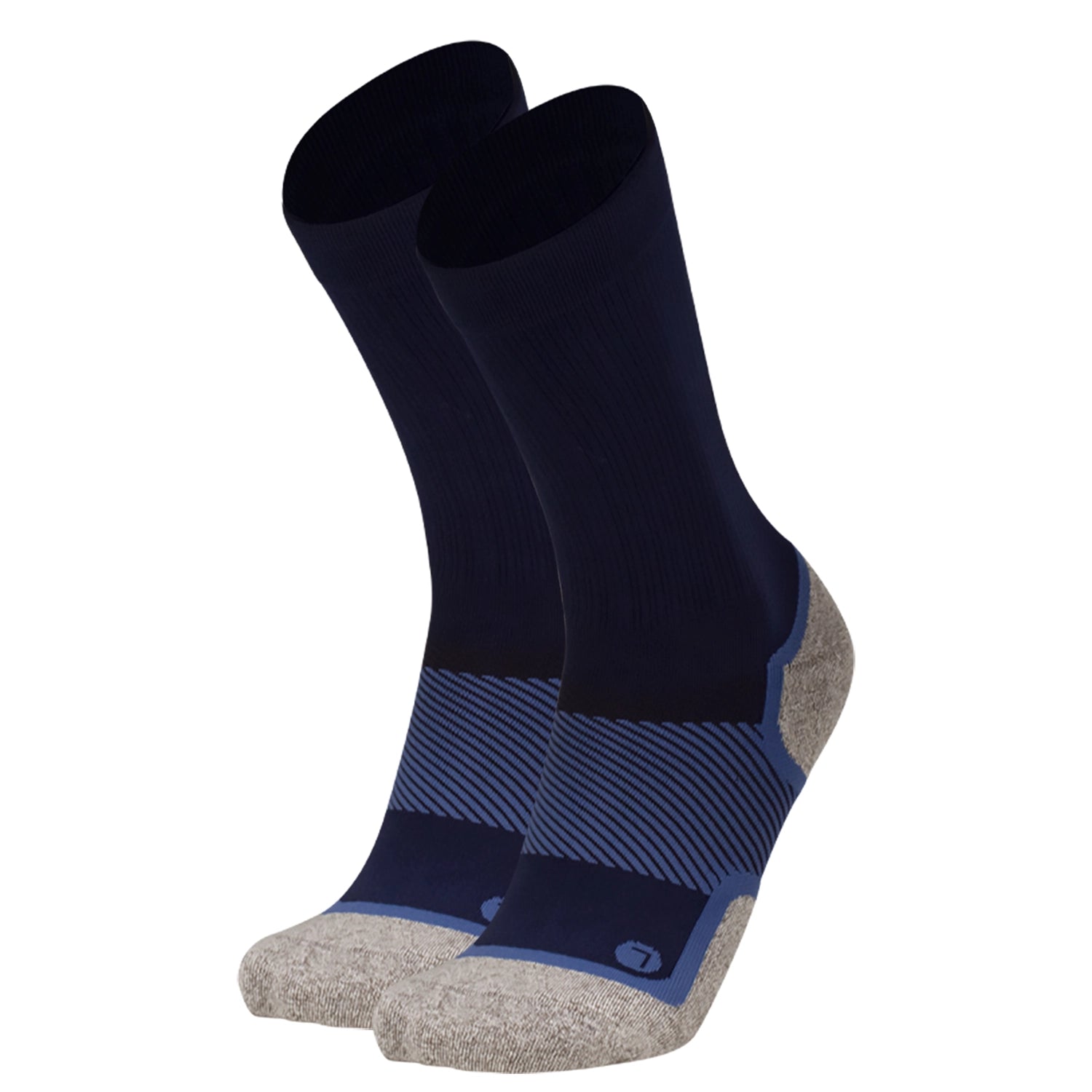 Wellness Care Diabetic and Neuropathy Non-Binding Wellness Socks in Navy Crew
