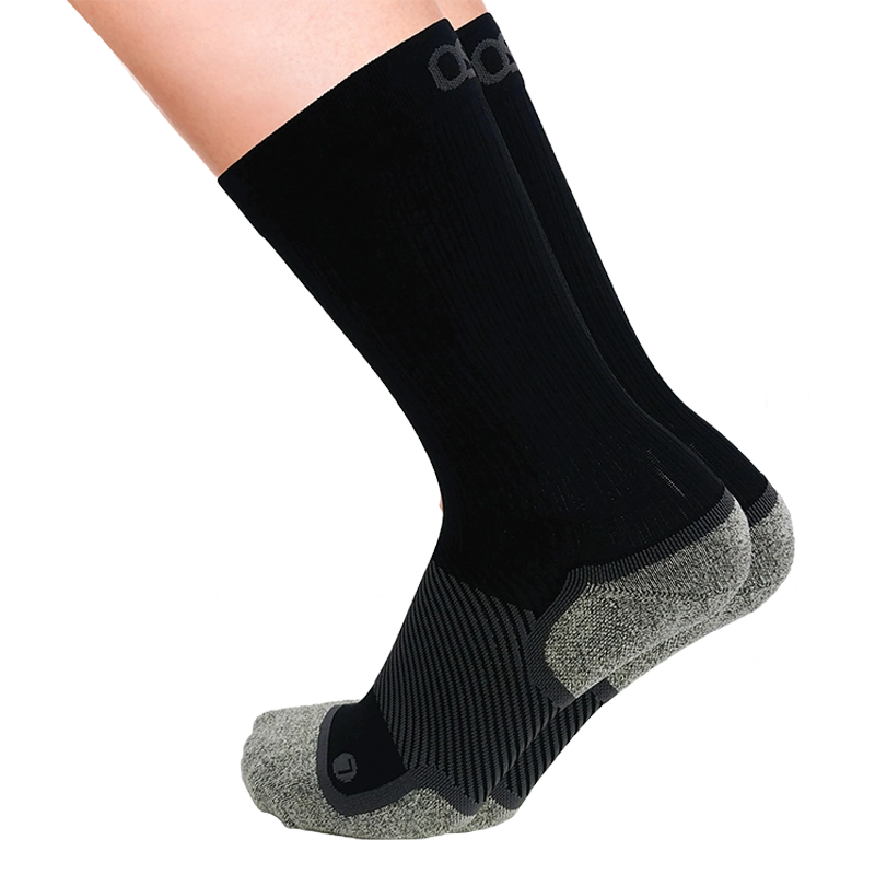 Wellness Care Diabetic and Neuropathy Non-Binding Wellness Socks in Black Crew