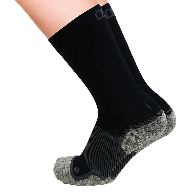 Wellness Care Diabetic and Neuropathy Non-Binding Wellness Socks in Black Crew