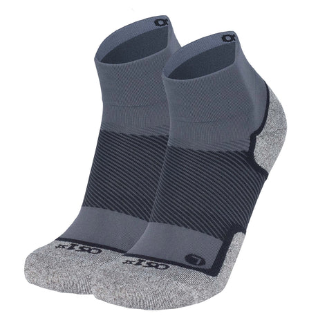 Diabetic and Neuropathy Non-Binding Wellness Socks in Quarter Crew Grey