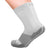 A pair of the wide crew wellness care socks in white